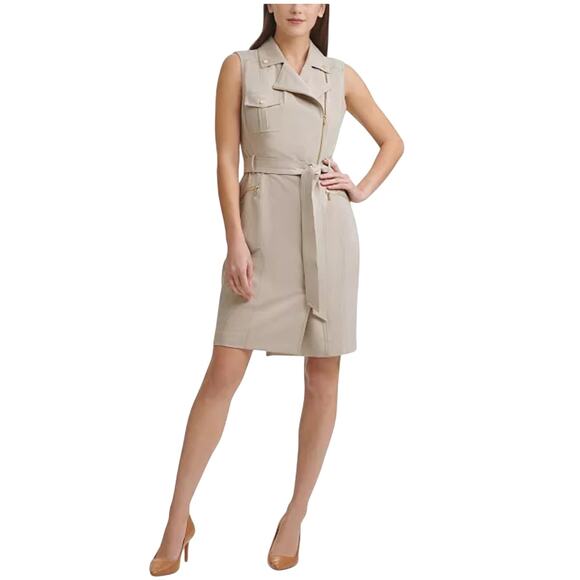 NWT Calvin Klein Moto Sheath Dress Size 6 - Picture 10 of 10
